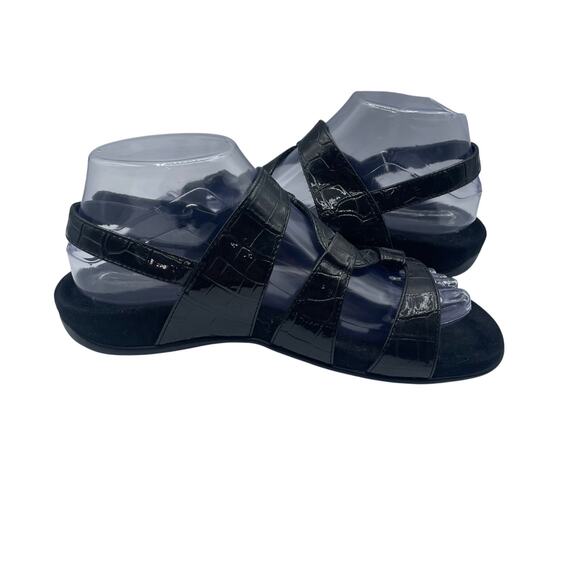 Vionic Paros Backstrap Strappy Black Sandals Comfort Womens 7 - Picture 1 of 5